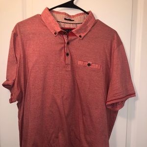 Ted Baker London Polo Golf Shirt Size 7 /3XL Pink
